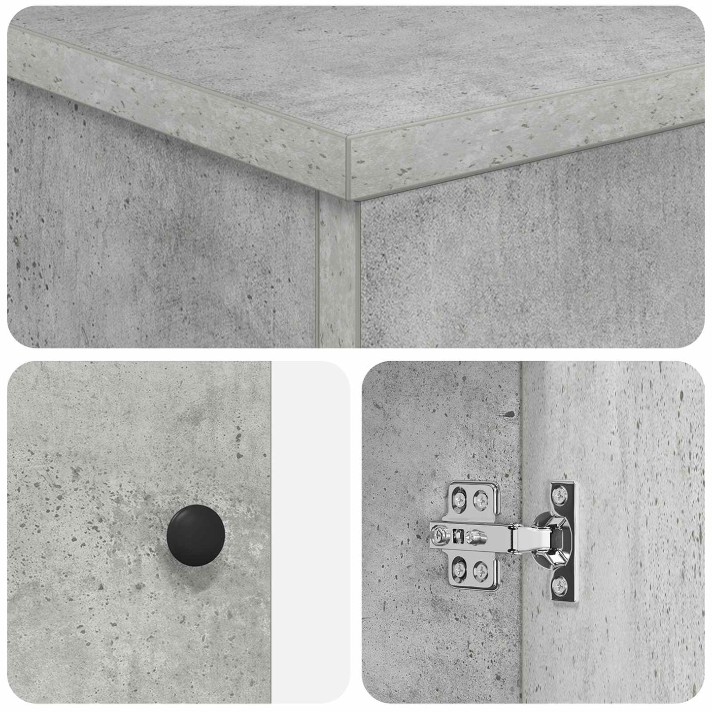 Bathroom Cabinet Concrete Grey 54 x 41 x 70 cm Engineered Wood