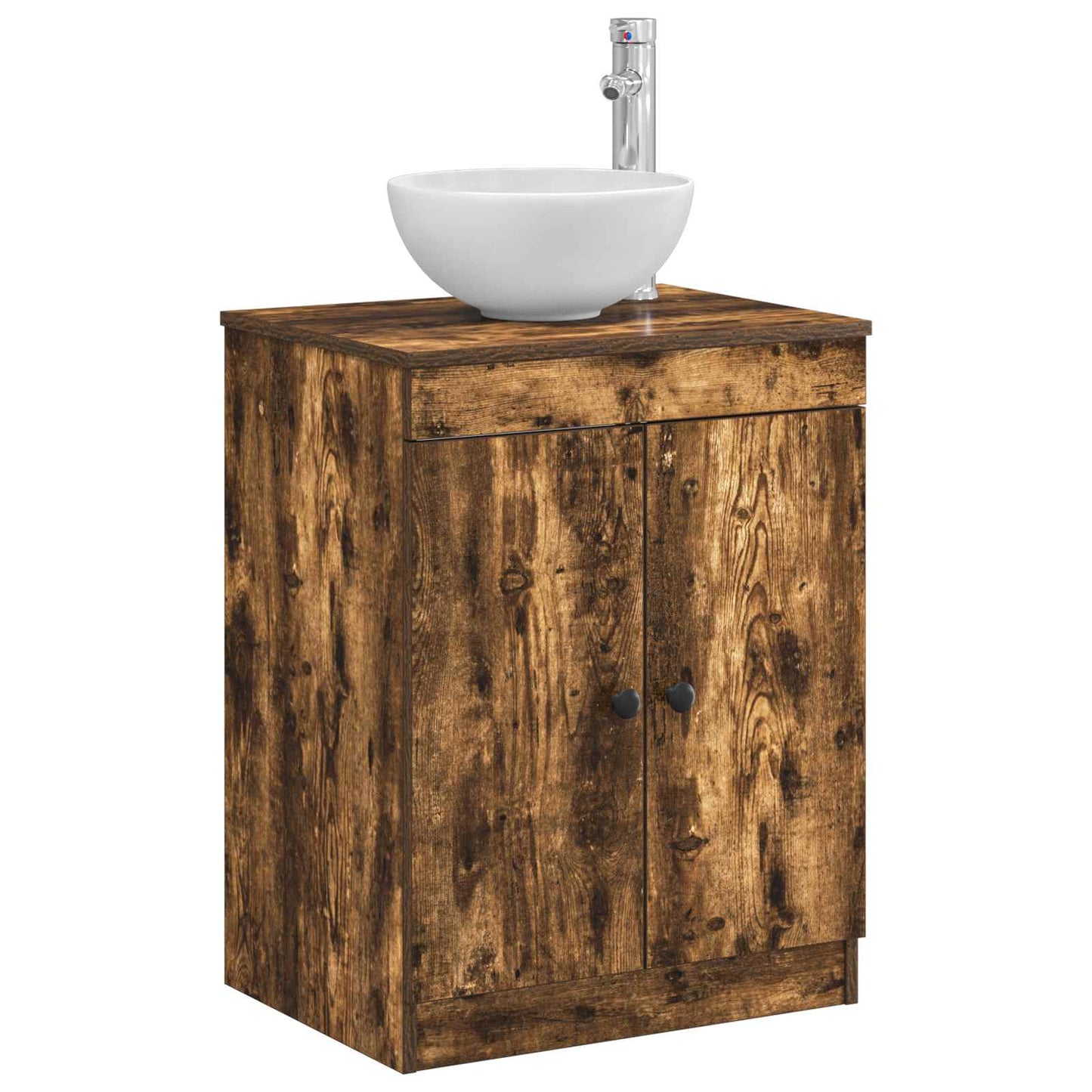 Bathroom Cabinet Smoked Oak 54 x 41 x 70 cm Engineered Wood