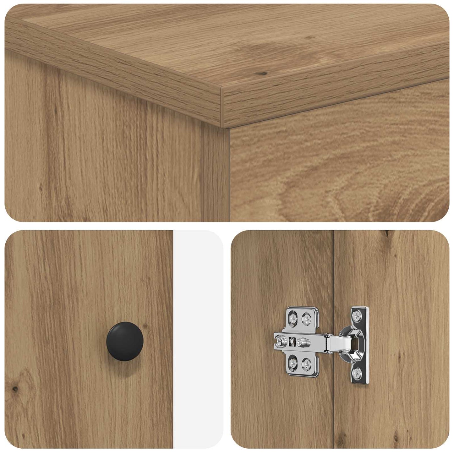 Bathroom Cabinet Artisan Oak 54 x 41 x 70 cm Engineered Wood