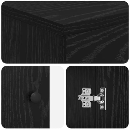 Bathroom Vanity with Sink Black 54 x 35 x 83 cm Engineered Wood