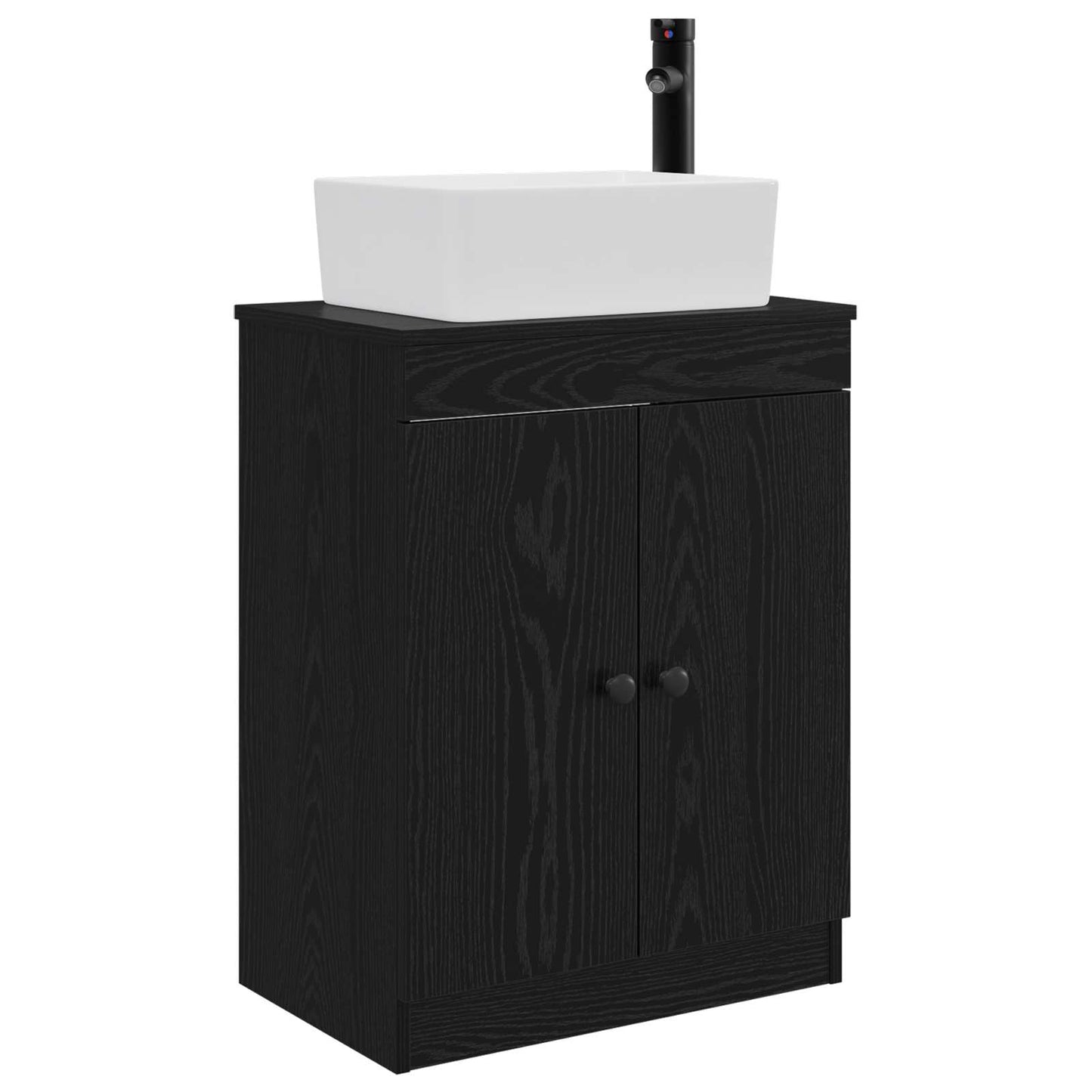 Bathroom Vanity with Sink Black 54 x 35 x 83 cm Engineered Wood