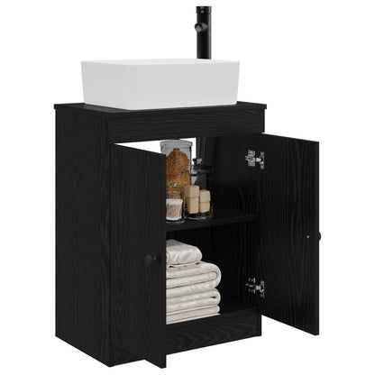 Bathroom Vanity with Sink Black 54 x 35 x 83 cm Engineered Wood