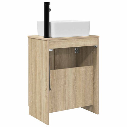 Bathroom Vanity with Sink Sonoma Oak 54 x 35 x 83 cm