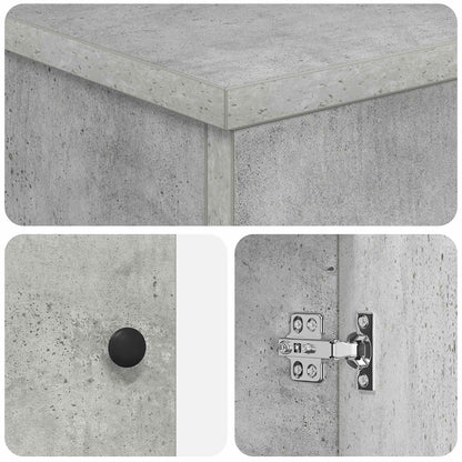 Bathroom Vanity with Sink Concrete Grey 54 x 35 x 83 cm