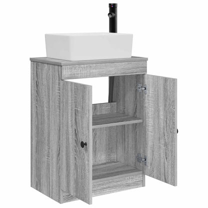 Bathroom Vanity with Sink Grey Sonoma 54 x 35 x 83 cm