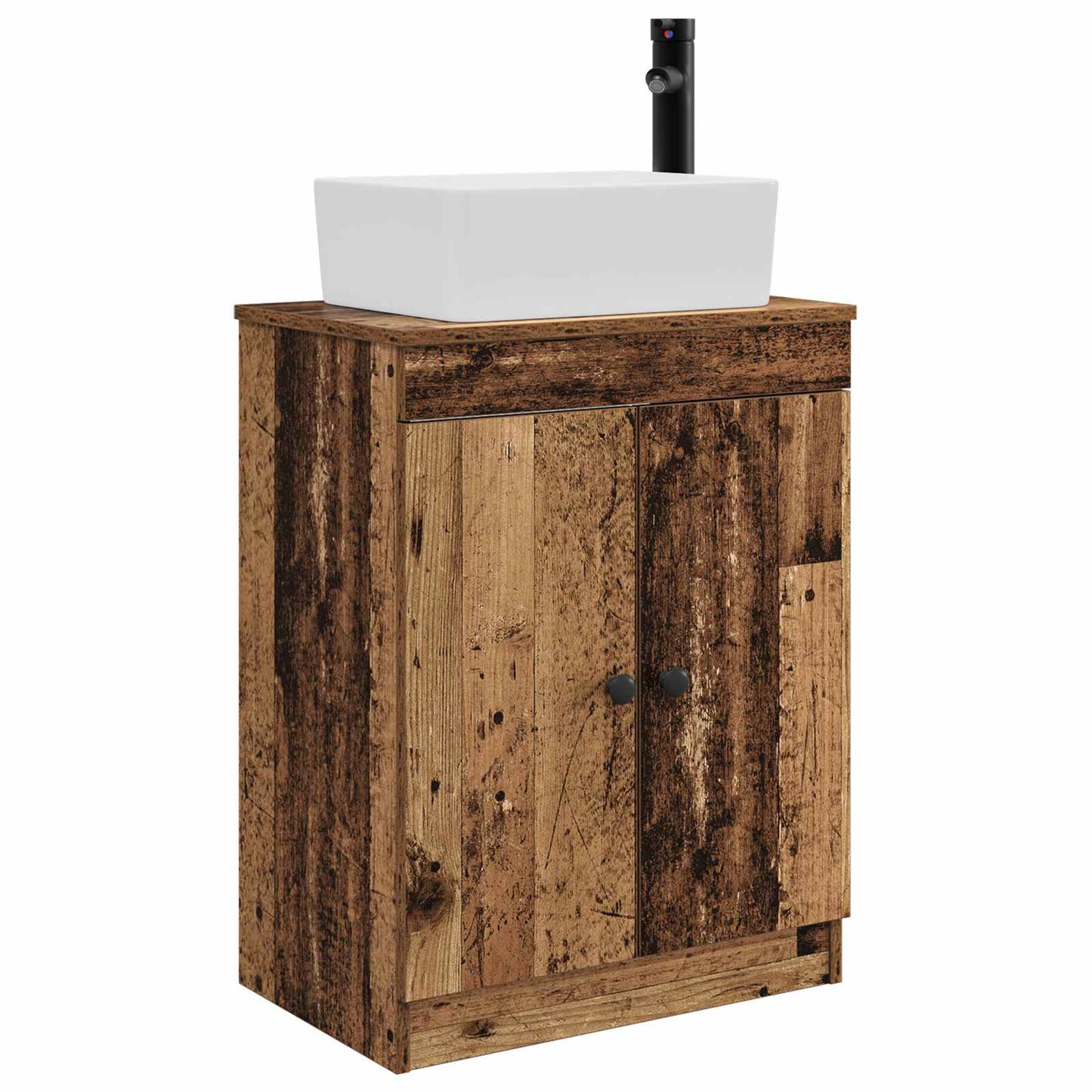 Bathroom Vanity with Sink Old Wood 54 x 35 x 83 cm