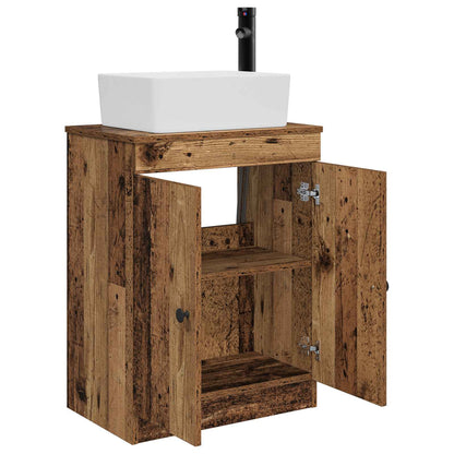 Bathroom Vanity with Sink Old Wood 54 x 35 x 83 cm