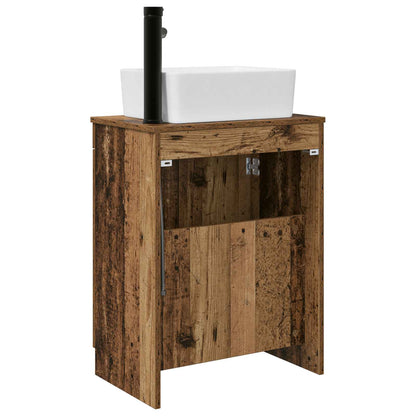 Bathroom Vanity with Sink Old Wood 54 x 35 x 83 cm