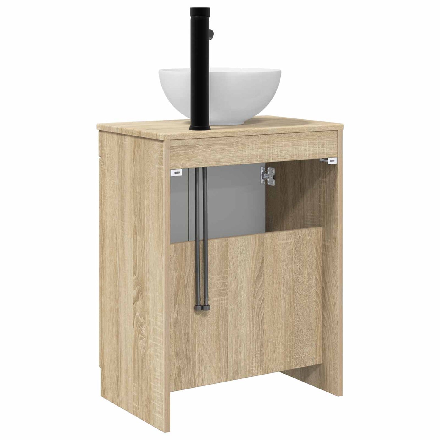 Bathroom Vanity with Sink Sonoma Oak 54 x 35 x 83 cm