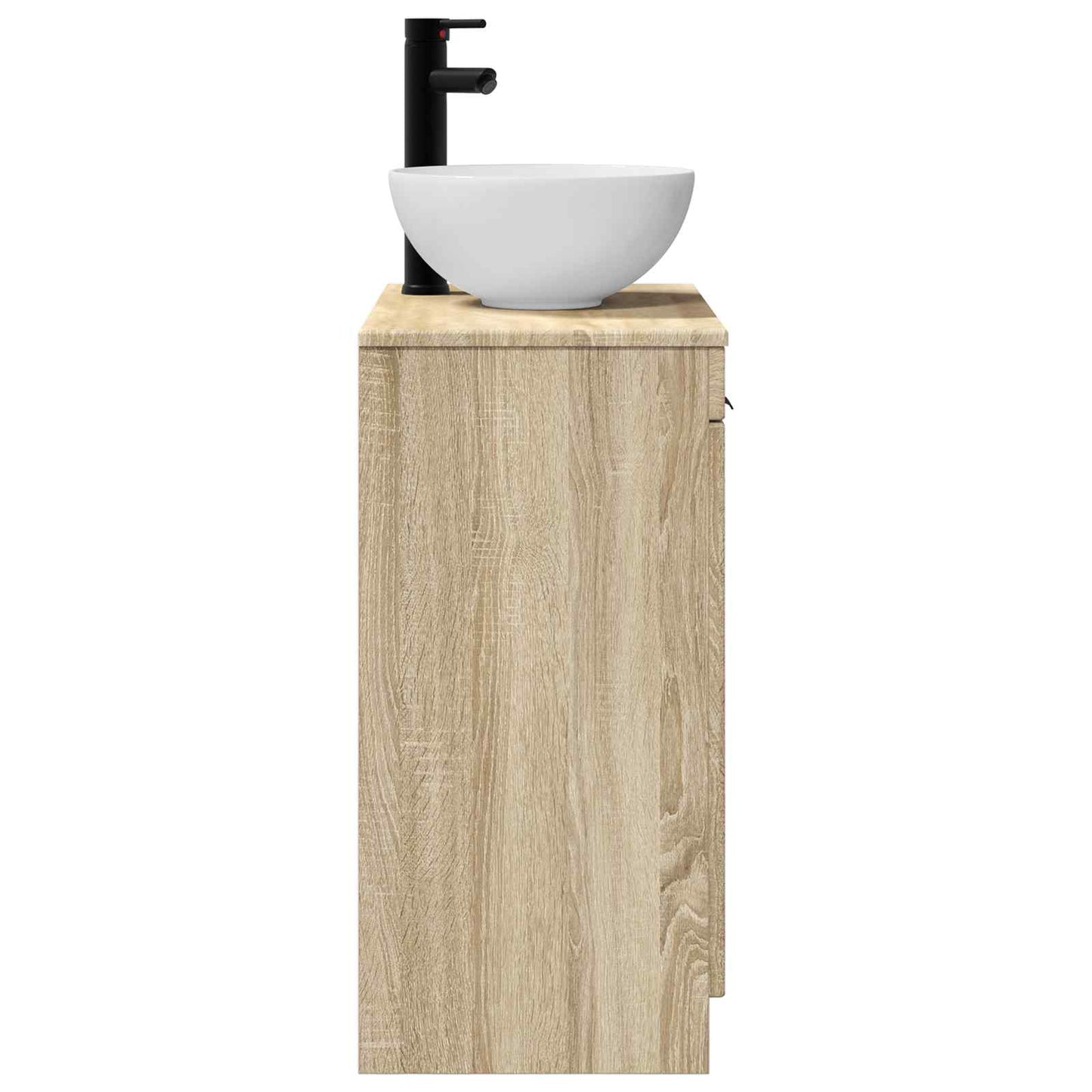 Bathroom Vanity with Sink Sonoma Oak 54 x 35 x 83 cm