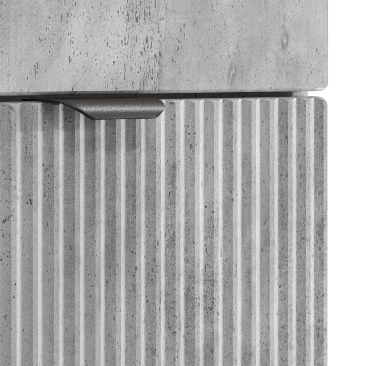 Bathroom Vanity with Sink Concrete Grey 54 x 35 x 83 cm