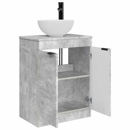 Bathroom Vanity with Sink Concrete Grey 54 x 35 x 83 cm