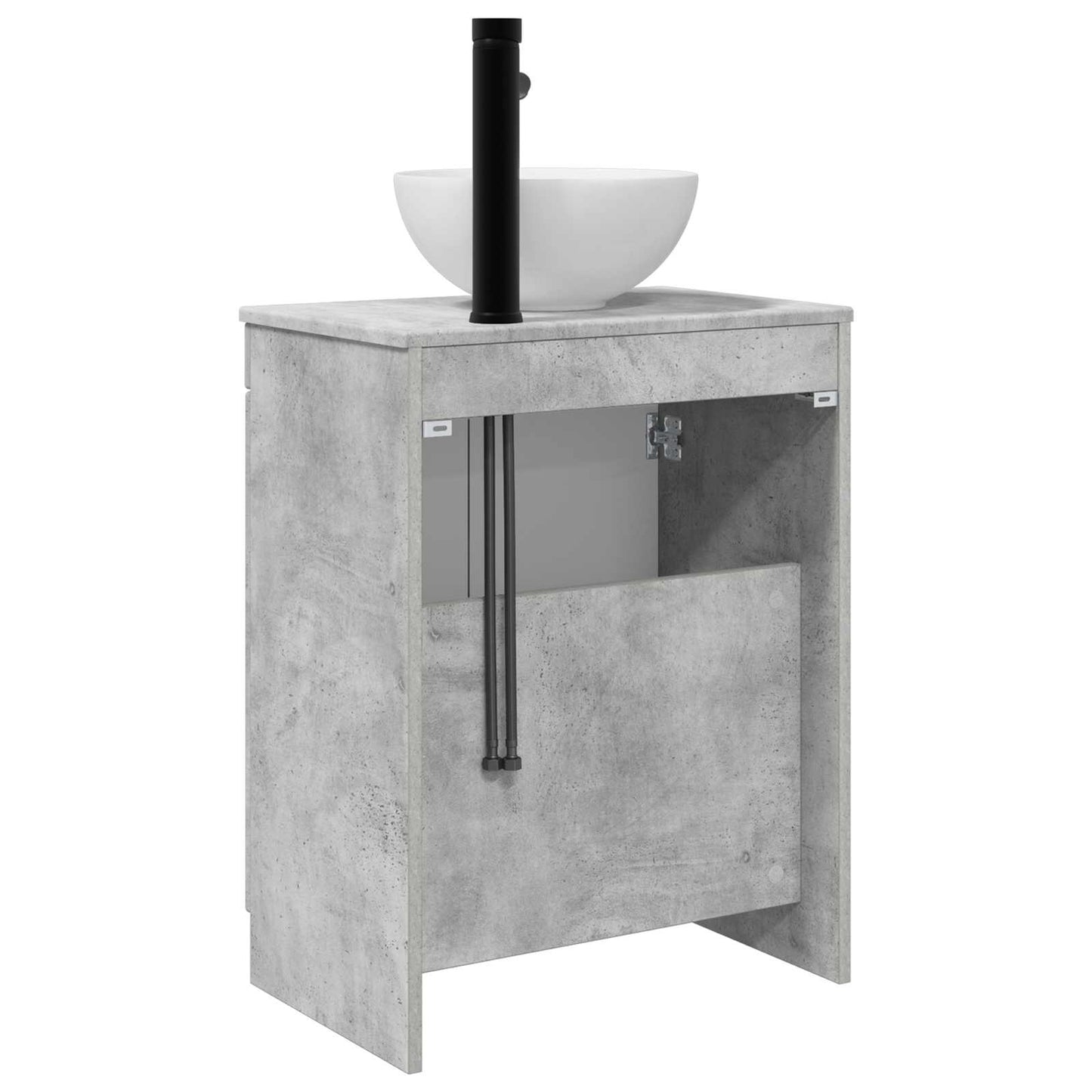 Bathroom Vanity with Sink Concrete Grey 54 x 35 x 83 cm