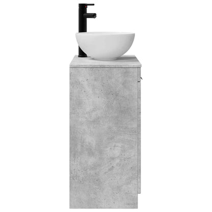 Bathroom Vanity with Sink Concrete Grey 54 x 35 x 83 cm