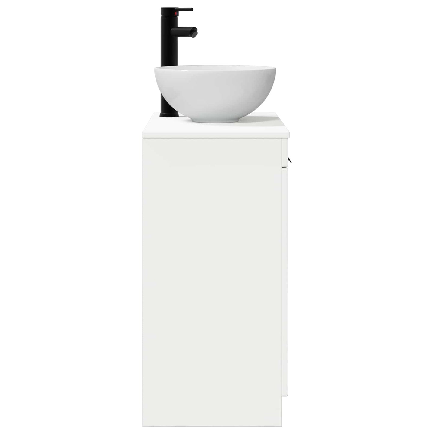 Bathroom Vanity with Sink High Gloss White 54 x 35 x 83 cm