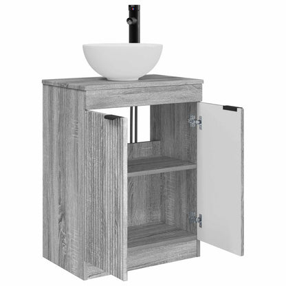 Bathroom Vanity with Sink Grey Sonoma 54 x 35 x 83 cm