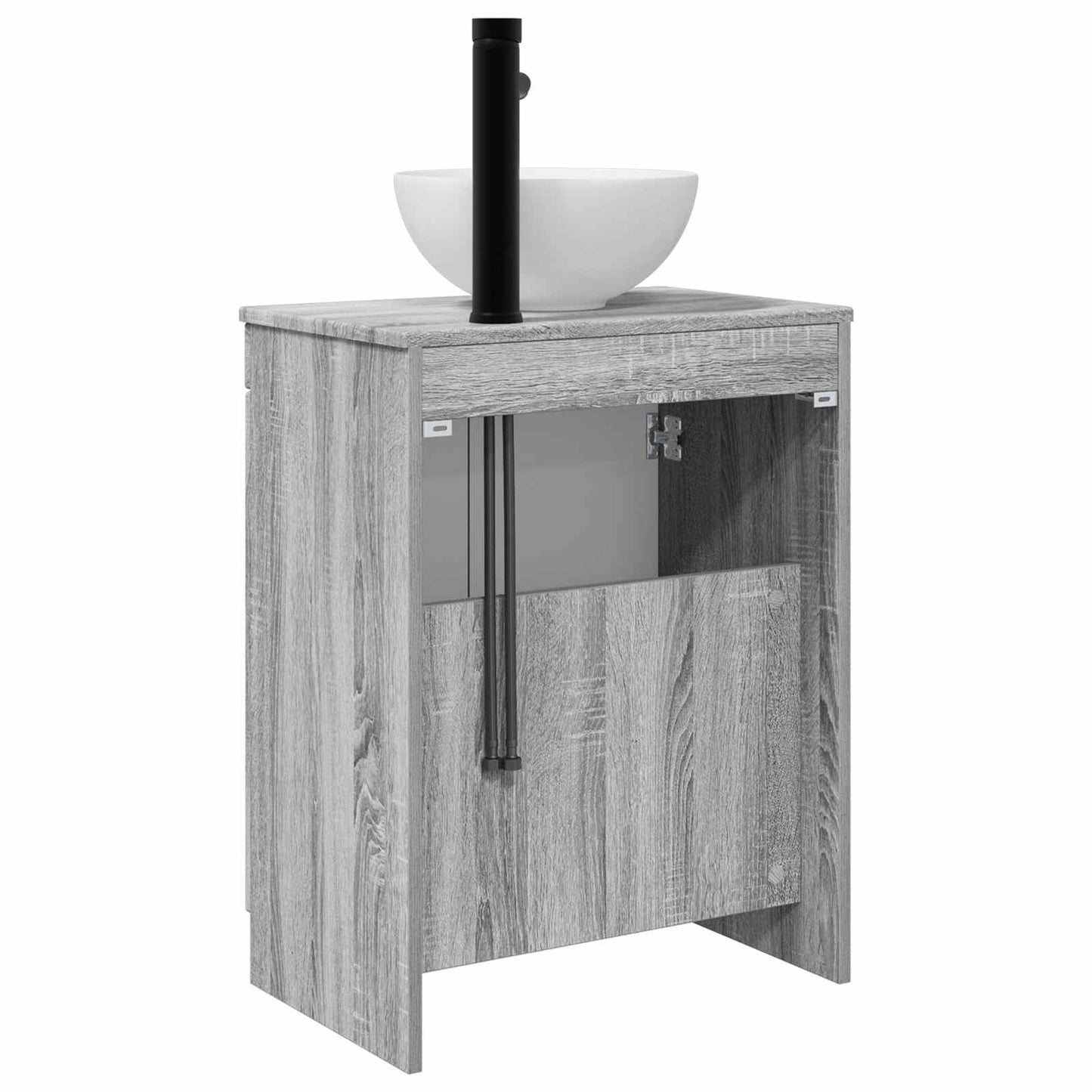Bathroom Vanity with Sink Grey Sonoma 54 x 35 x 83 cm