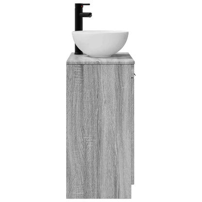 Bathroom Vanity with Sink Grey Sonoma 54 x 35 x 83 cm