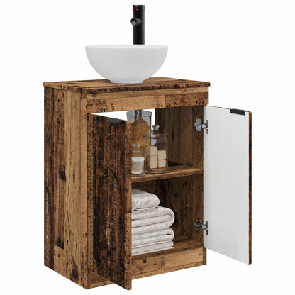 Bathroom Vanity with Sink Old Wood 54 x 35 x 83 cm