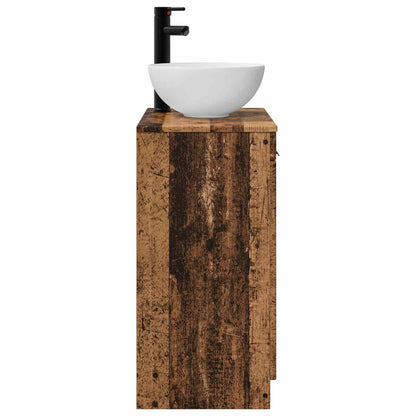 Bathroom Vanity with Sink Old Wood 54 x 35 x 83 cm