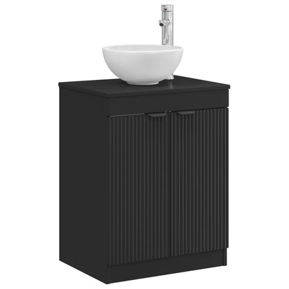Bathroom Cabinet Black 54 x 41 x 70 cm Engineered Wood