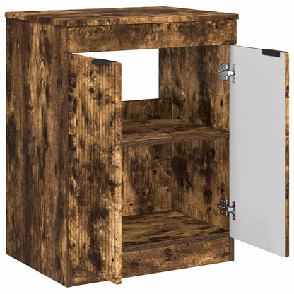 Bathroom Cabinet Smoked Oak 54 x 41 x 70 cm Engineered Wood