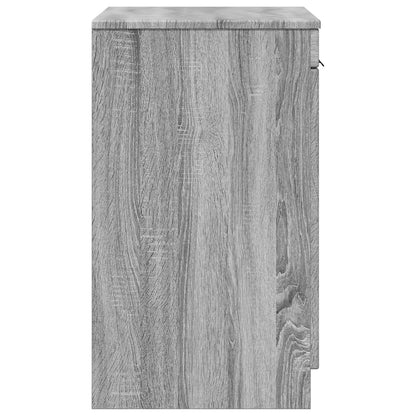 Bathroom Cabinet Grey Sonoma 54 x 41 x 70 cm Engineered Wood