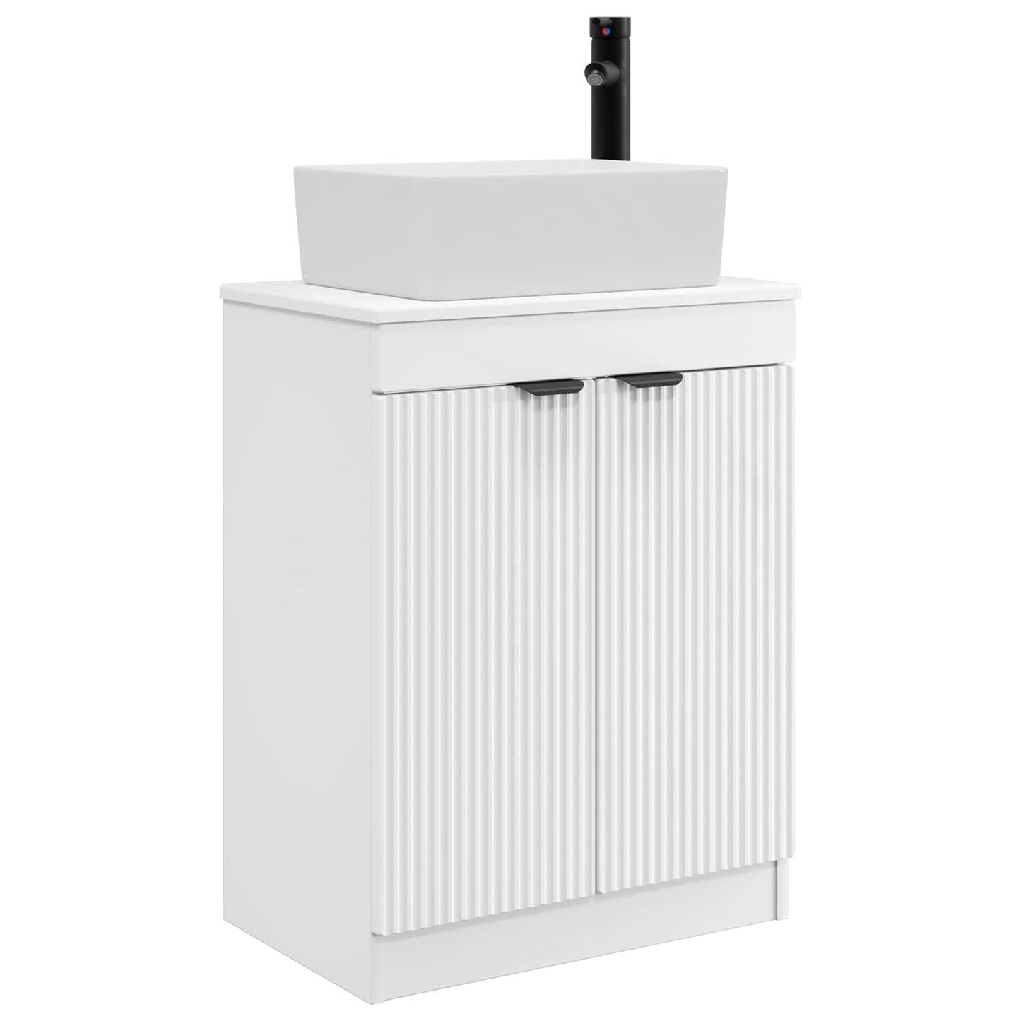 Bathroom Vanity with Sink White 54 x 35 x 83 cm Engineered Wood