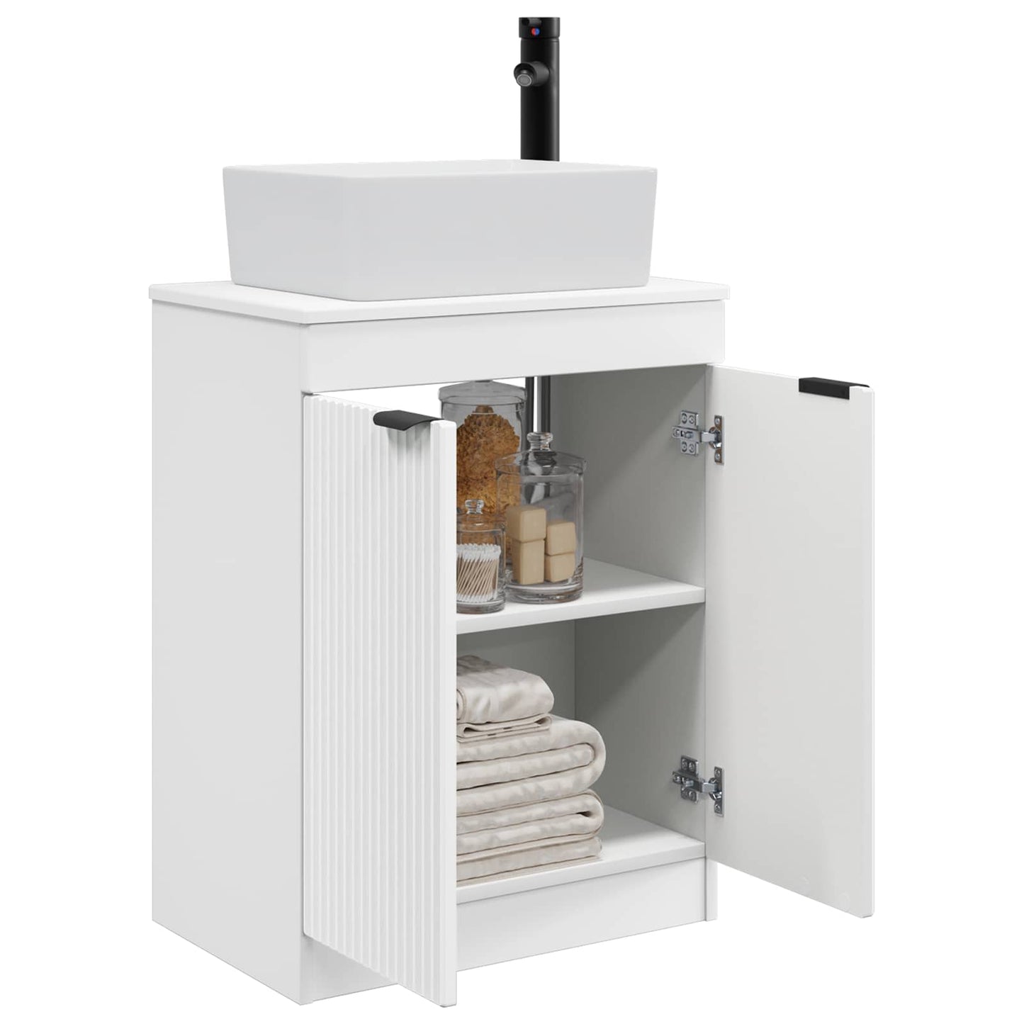 Bathroom Vanity with Sink White 54 x 35 x 83 cm Engineered Wood