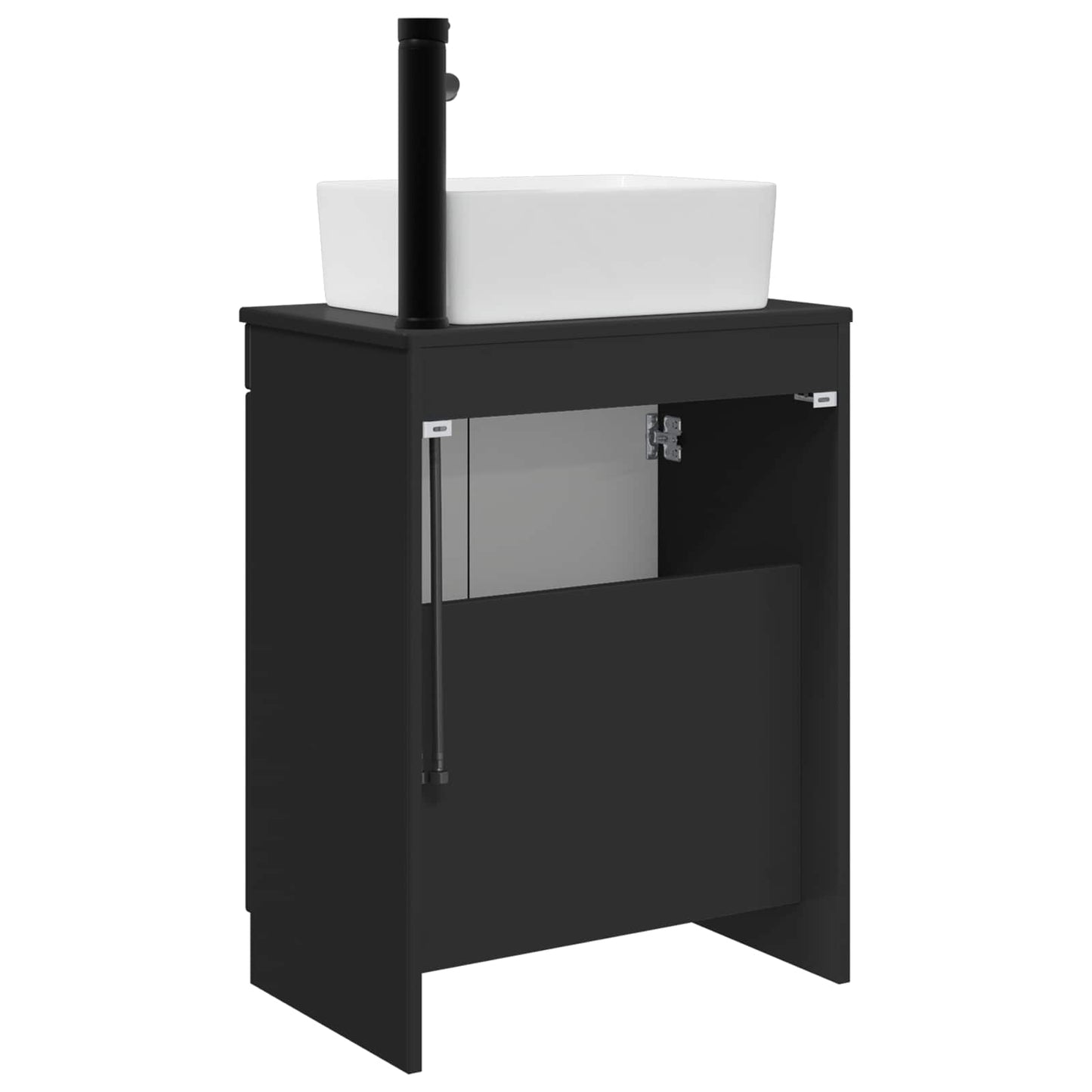 Bathroom Vanity with Sink Black 54 x 35 x 83 cm Engineered Wood