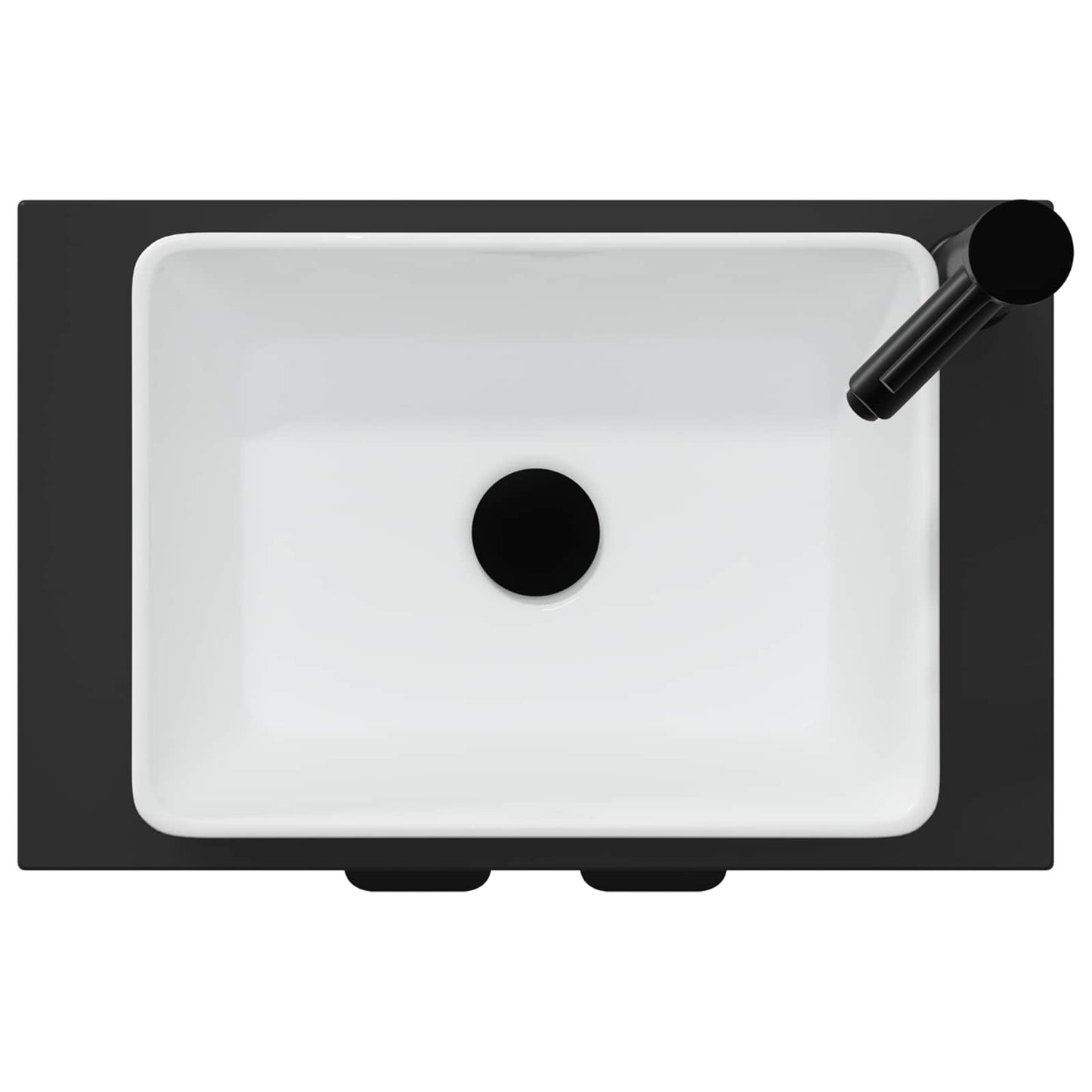 Bathroom Vanity with Sink Black 54 x 35 x 83 cm Engineered Wood