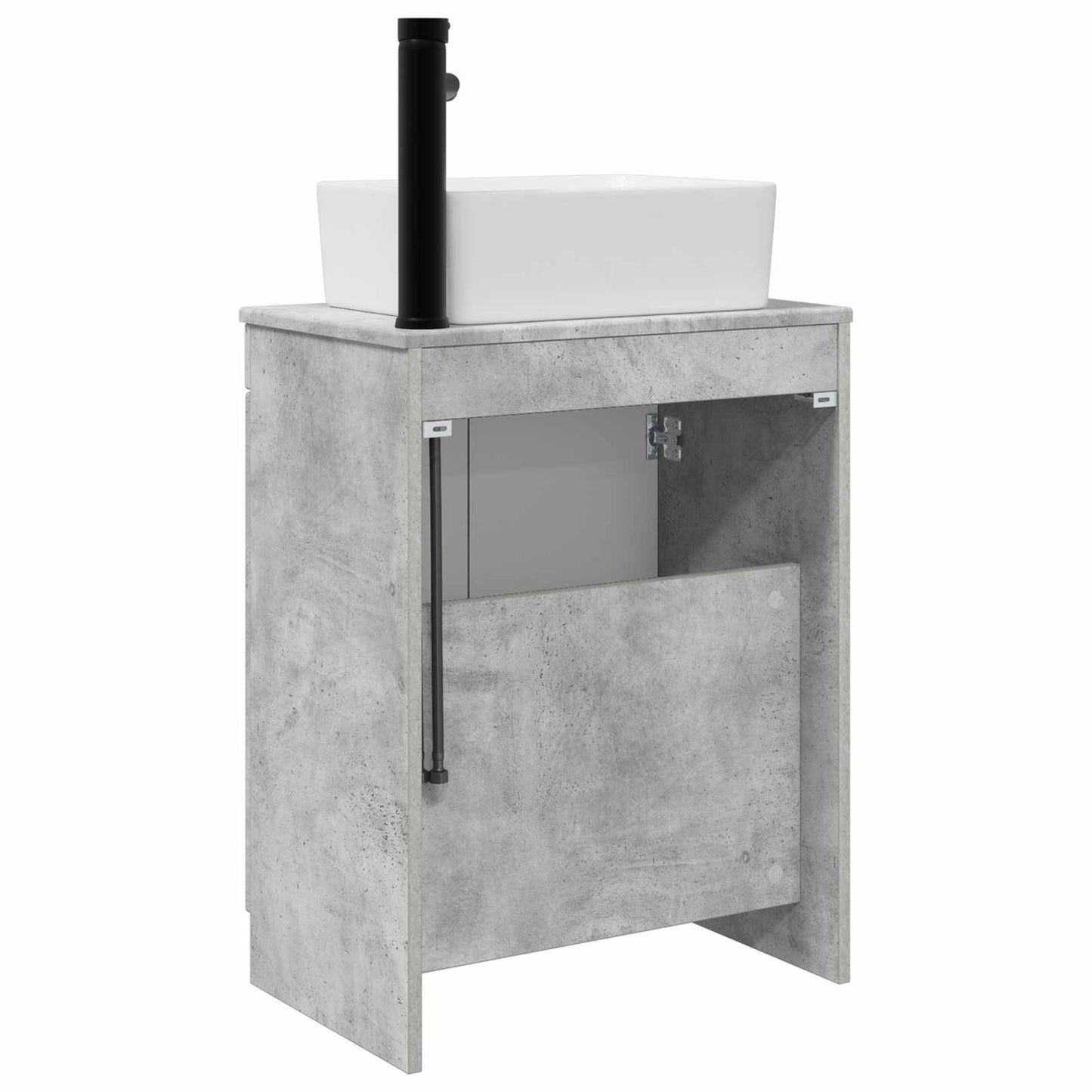 Bathroom Vanity with Sink Concrete Grey 54 x 35 x 83 cm