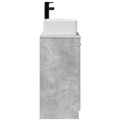Bathroom Vanity with Sink Concrete Grey 54 x 35 x 83 cm