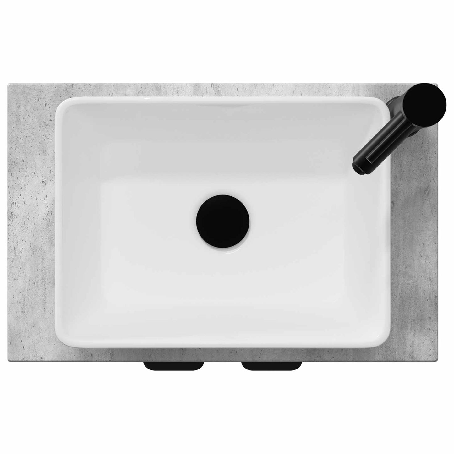 Bathroom Vanity with Sink Concrete Grey 54 x 35 x 83 cm