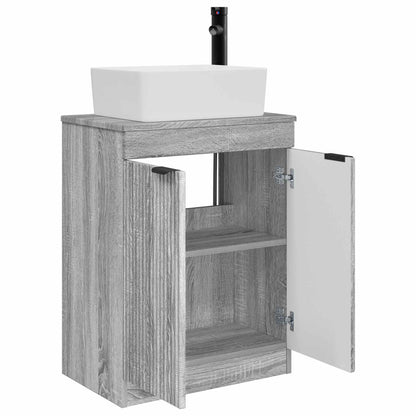 Bathroom Vanity with Sink Grey Sonoma 54 x 35 x 83 cm