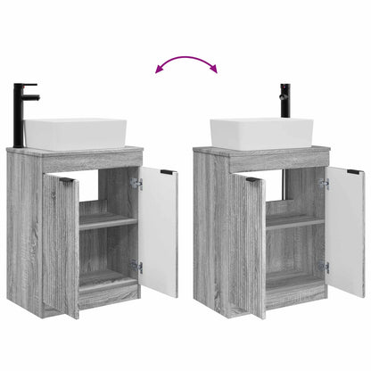 Bathroom Vanity with Sink Grey Sonoma 54 x 35 x 83 cm