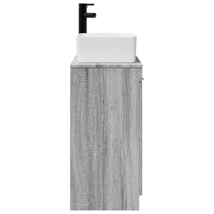 Bathroom Vanity with Sink Grey Sonoma 54 x 35 x 83 cm