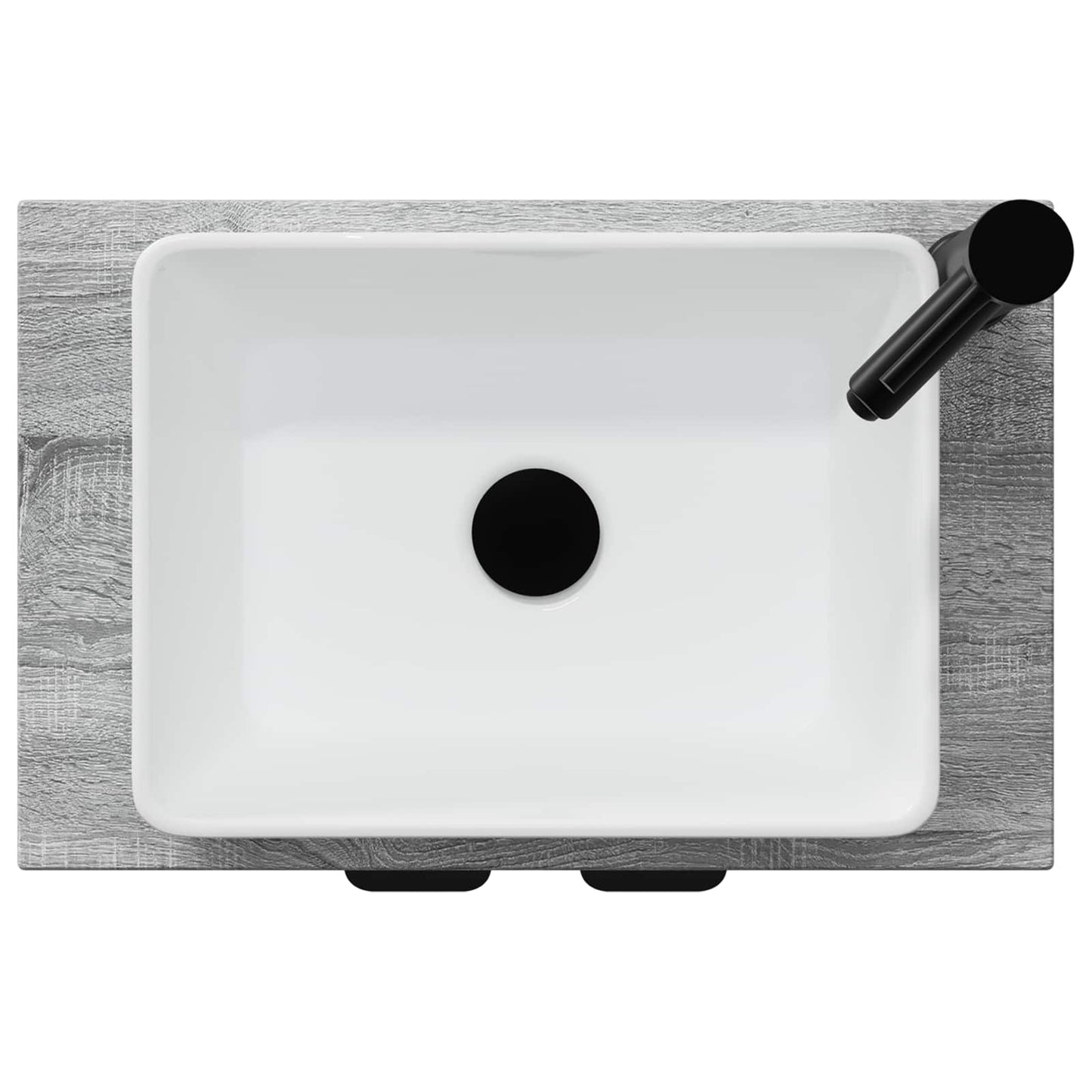 Bathroom Vanity with Sink Grey Sonoma 54 x 35 x 83 cm