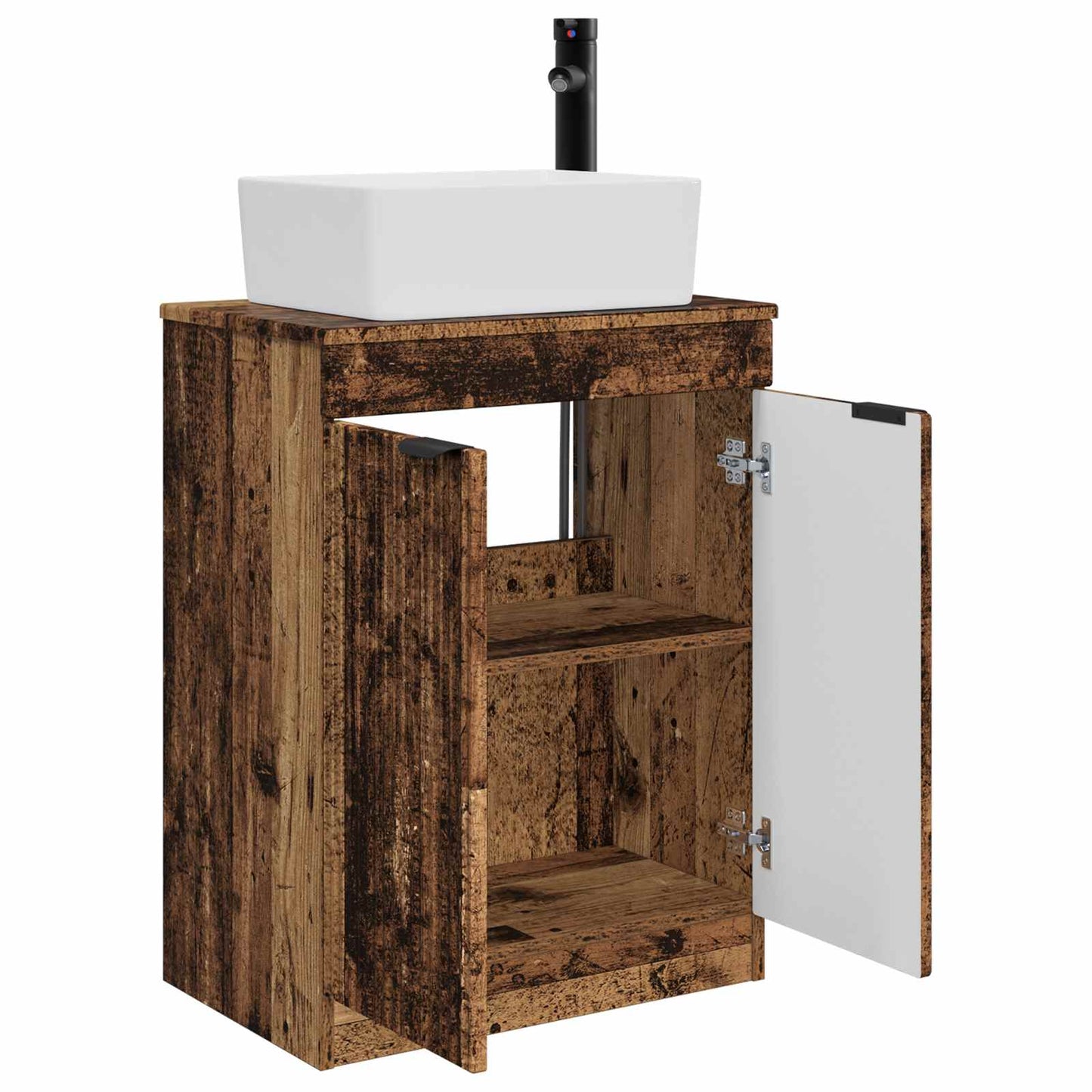 Bathroom Vanity with Sink Old Wood 54 x 35 x 83 cm