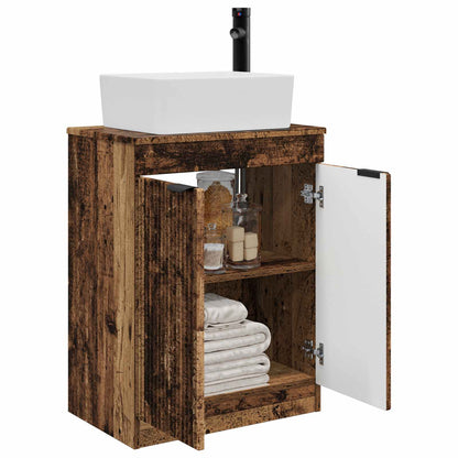 Bathroom Vanity with Sink Old Wood 54 x 35 x 83 cm