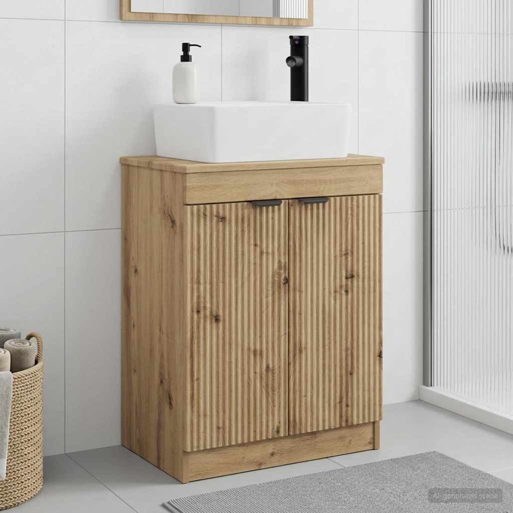 Bathroom Vanity with Sink Artisan Oak 54 x 35 x 83 cm
