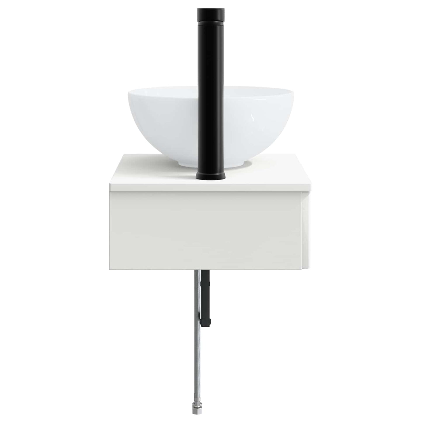 Wall-Mounted Wash Basin White 40 x 35 x 39 cm Engineered Wood
