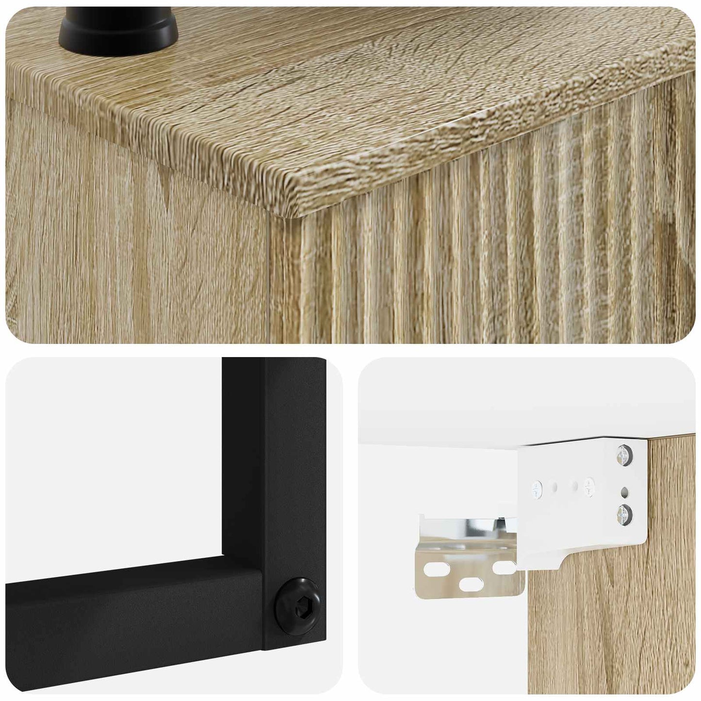 Wall-Mounted Wash Basin Sonoma Oak 40 x 35 x 39 cm