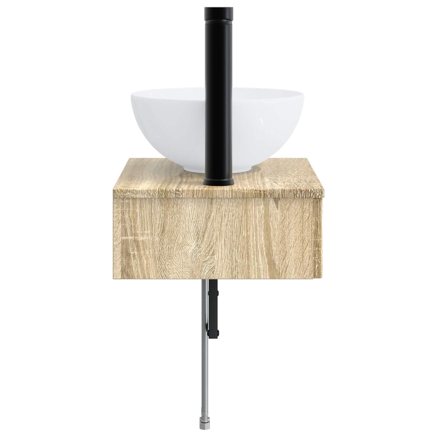 Wall-Mounted Wash Basin Sonoma Oak 40 x 35 x 39 cm