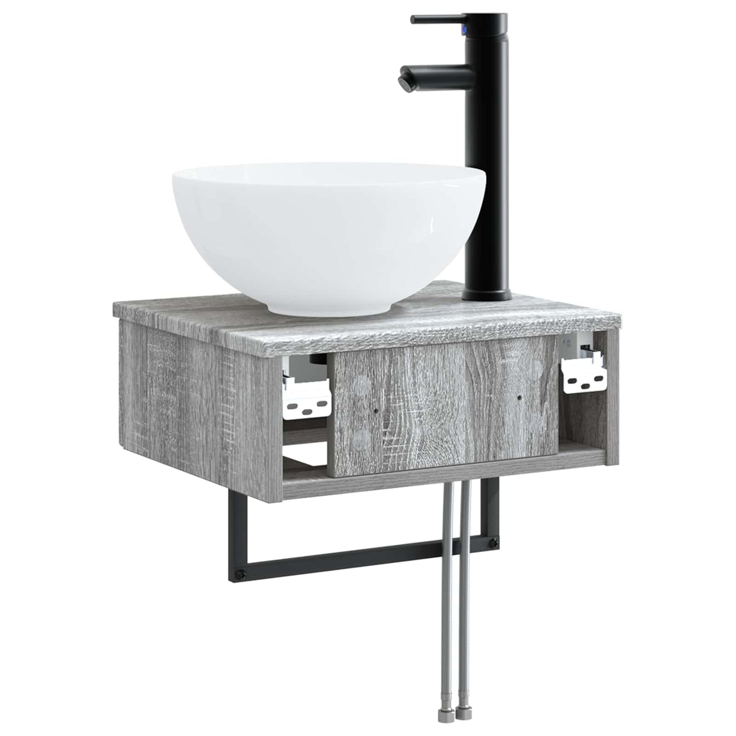 Wall-Mounted Wash Basin Grey Sonoma 40 x 35 x 39 cm