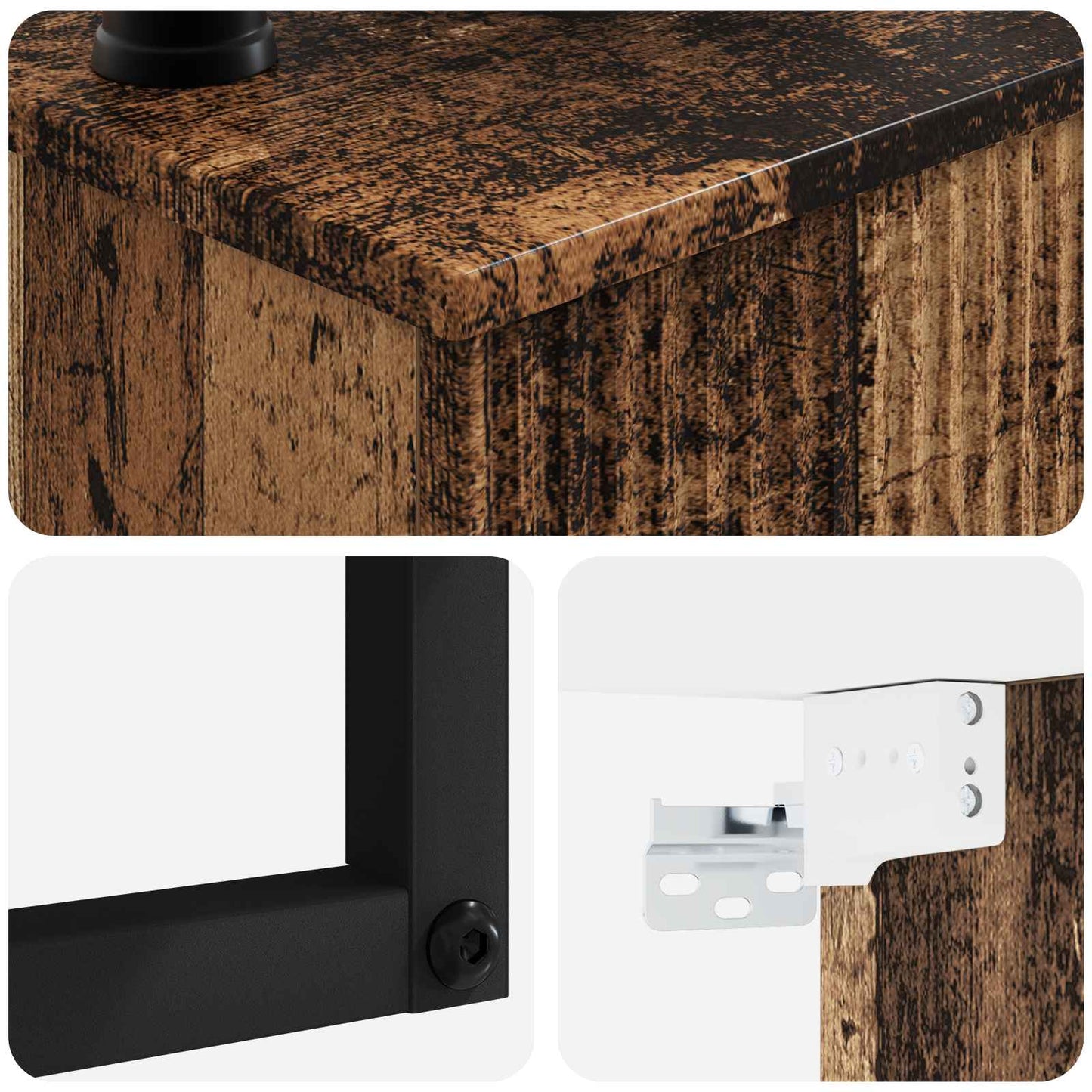 Wall-Mounted Wash Basin Old Wood 40 x 35 x 39 cm