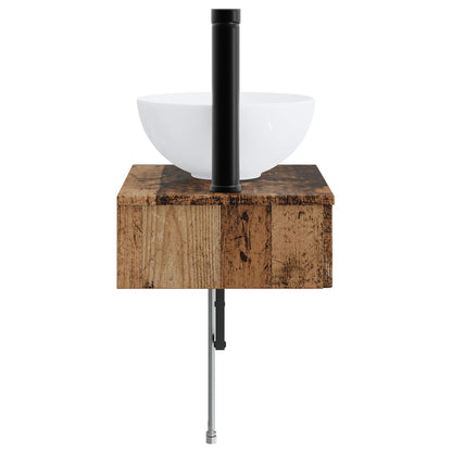 Wall-Mounted Wash Basin Old Wood 40 x 35 x 39 cm