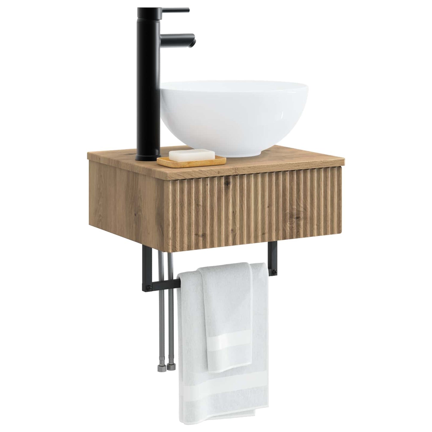 Wall-Mounted Wash Basin Artisan Oak 40 x 35 x 39 cm