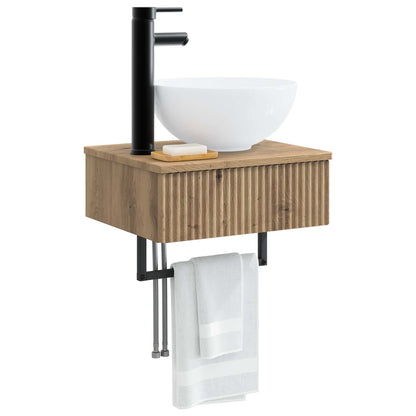 Wall-Mounted Wash Basin Artisan Oak 40 x 35 x 39 cm