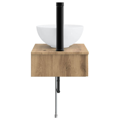 Wall-Mounted Wash Basin Artisan Oak 40 x 35 x 39 cm